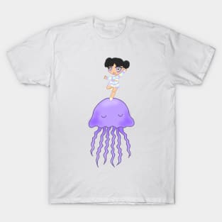 Jellyfish Chibi Girl T-Shirt